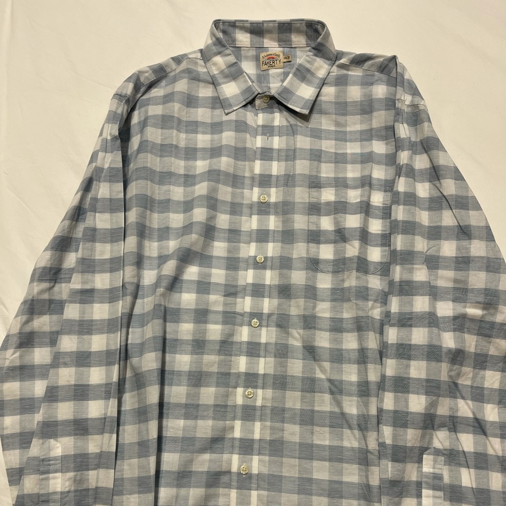 Faherty Long Sleeve Sport Shirt Button Down.
